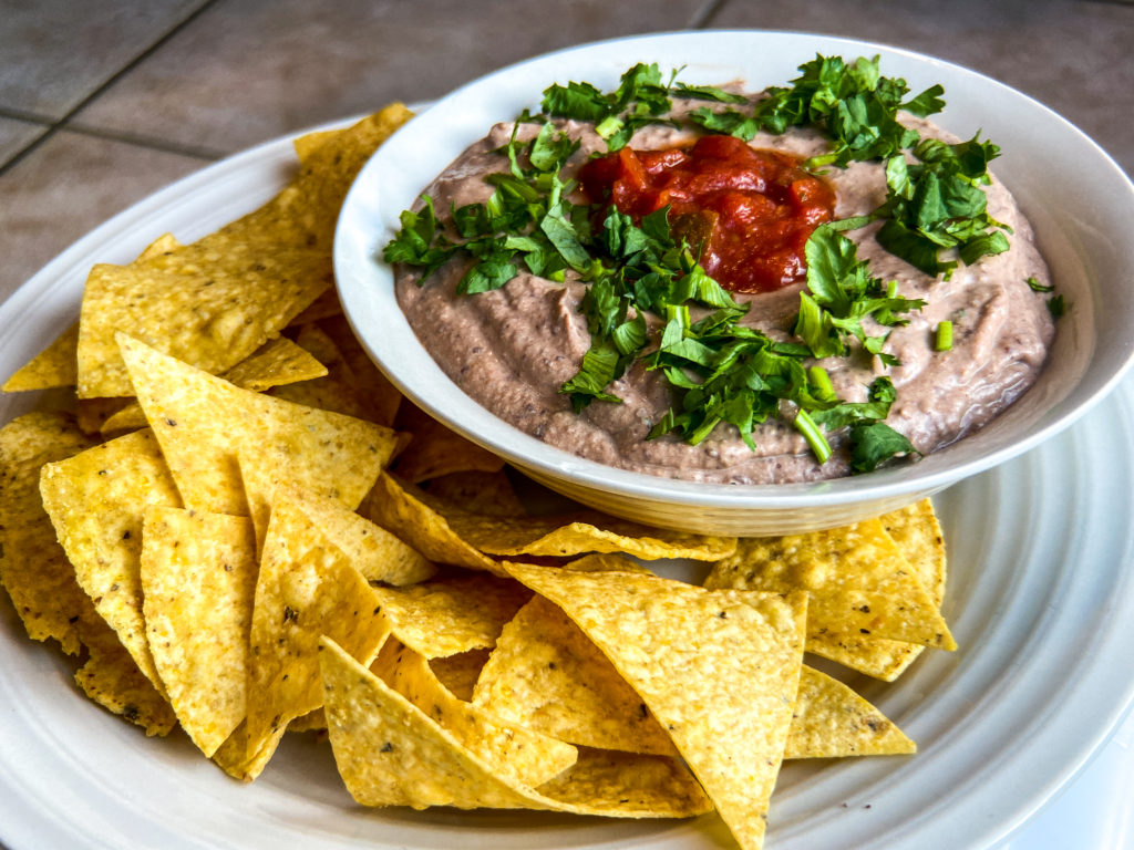 Black Bean Hummus with Roasted Tomatoes and Chipotle