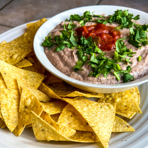 Black Bean Hummus with Roasted Tomatoes and Chipotle